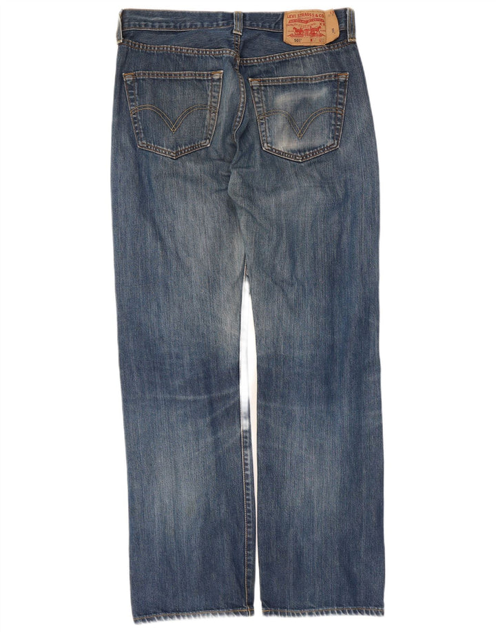 Levi's Herre 501 Straight Jeans W32 L32 Blå