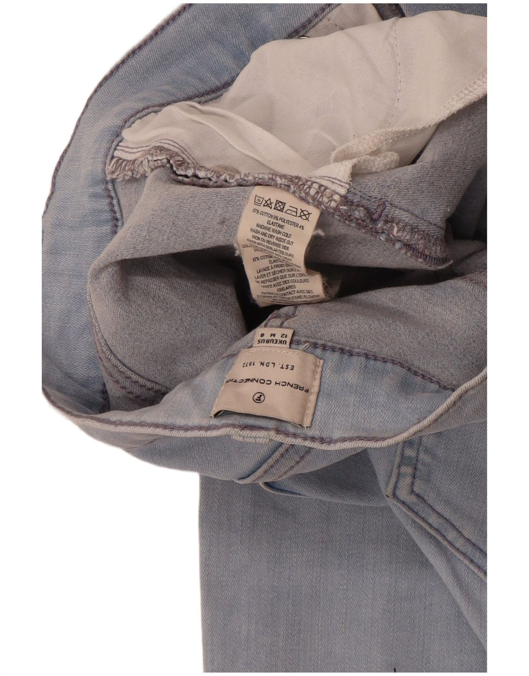 French Connection Dame Slim Jeans UK 12 Medium W28 L28 Blå Bomuld