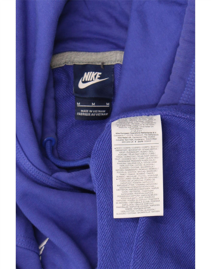 Nike grafisk hættetrøje til mænd mellemblå bomuld