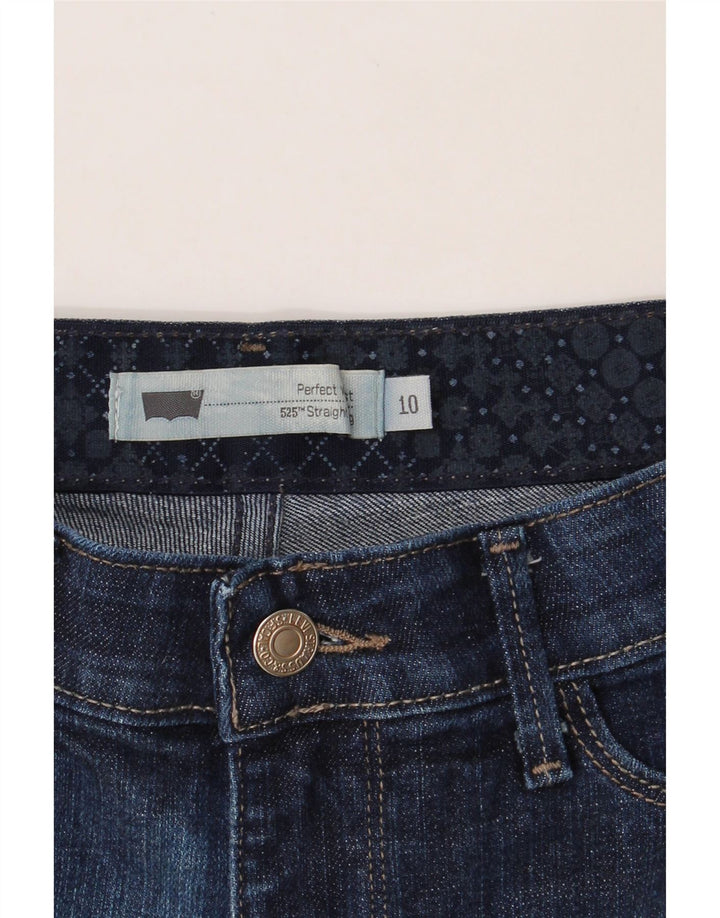 LEVI'S Womens 525 Denim Shorts US 10 Large W28 Navy Blue Cotton Vintage Levi's and Second-Hand Levi's from Messina Hembry 