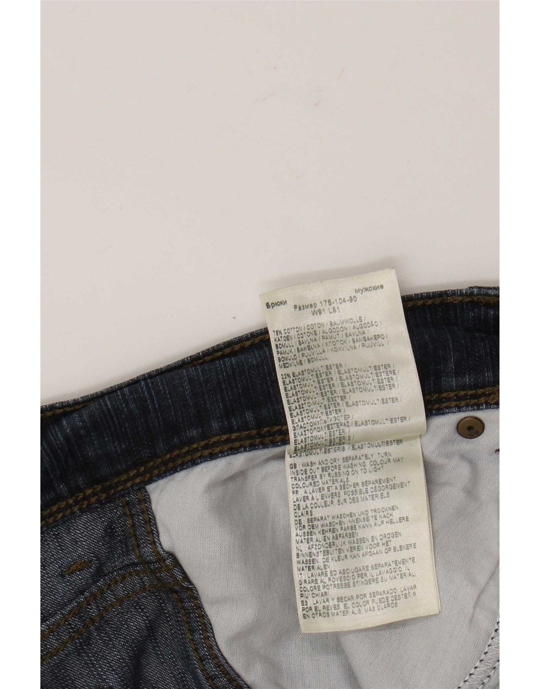Wrangler Herre Regular Fit Straight Jeans W36 L32 Blå Bomuld
