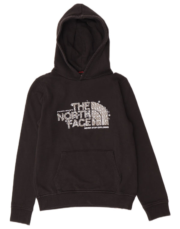 The North Face Boys grafisk hættetrøje 14-15 år sort bomuld