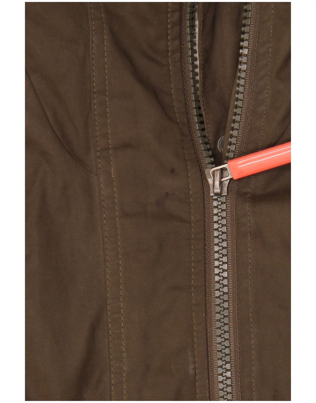 Superdry Windbreaker-jakke med hætte til kvinder UK 14 Medium Khaki Polyester