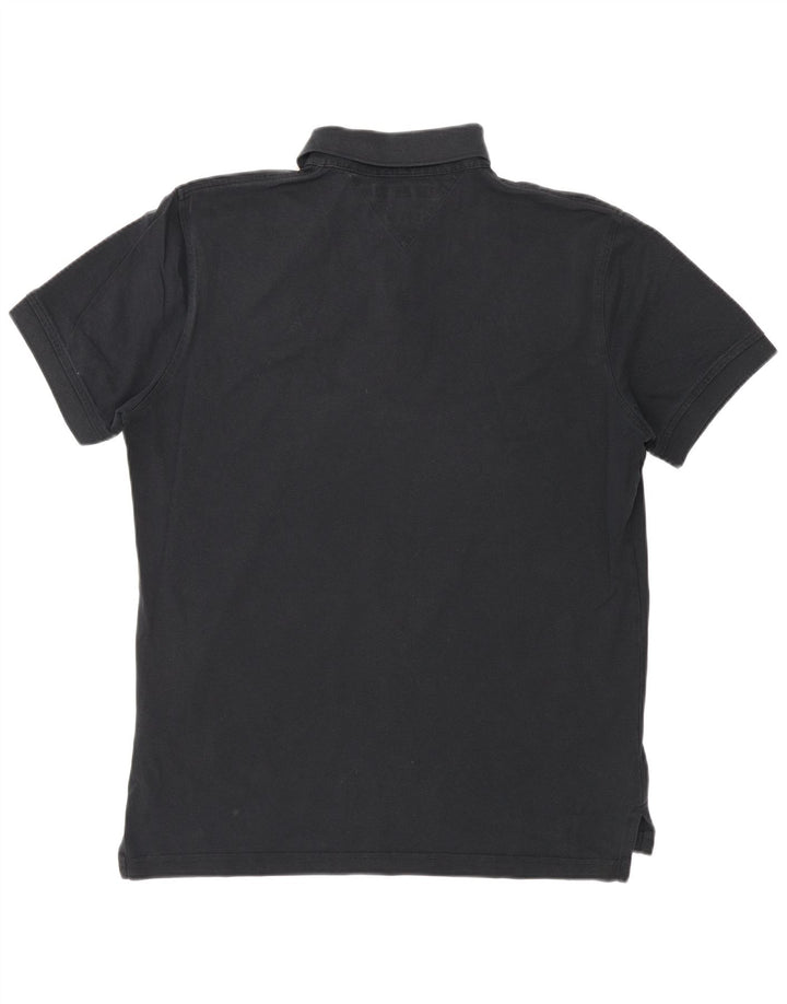 Tommy Hilfiger Herre Regular Fit Polo Shirt Medium Sort Bomuld