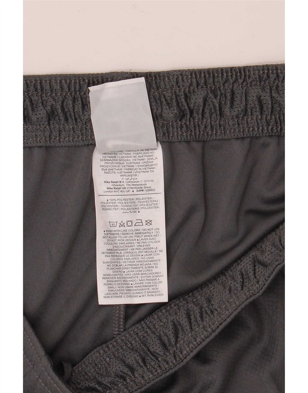 Nike Herre Dri Fit Sportshorts XL Grå Colourblock Polyester