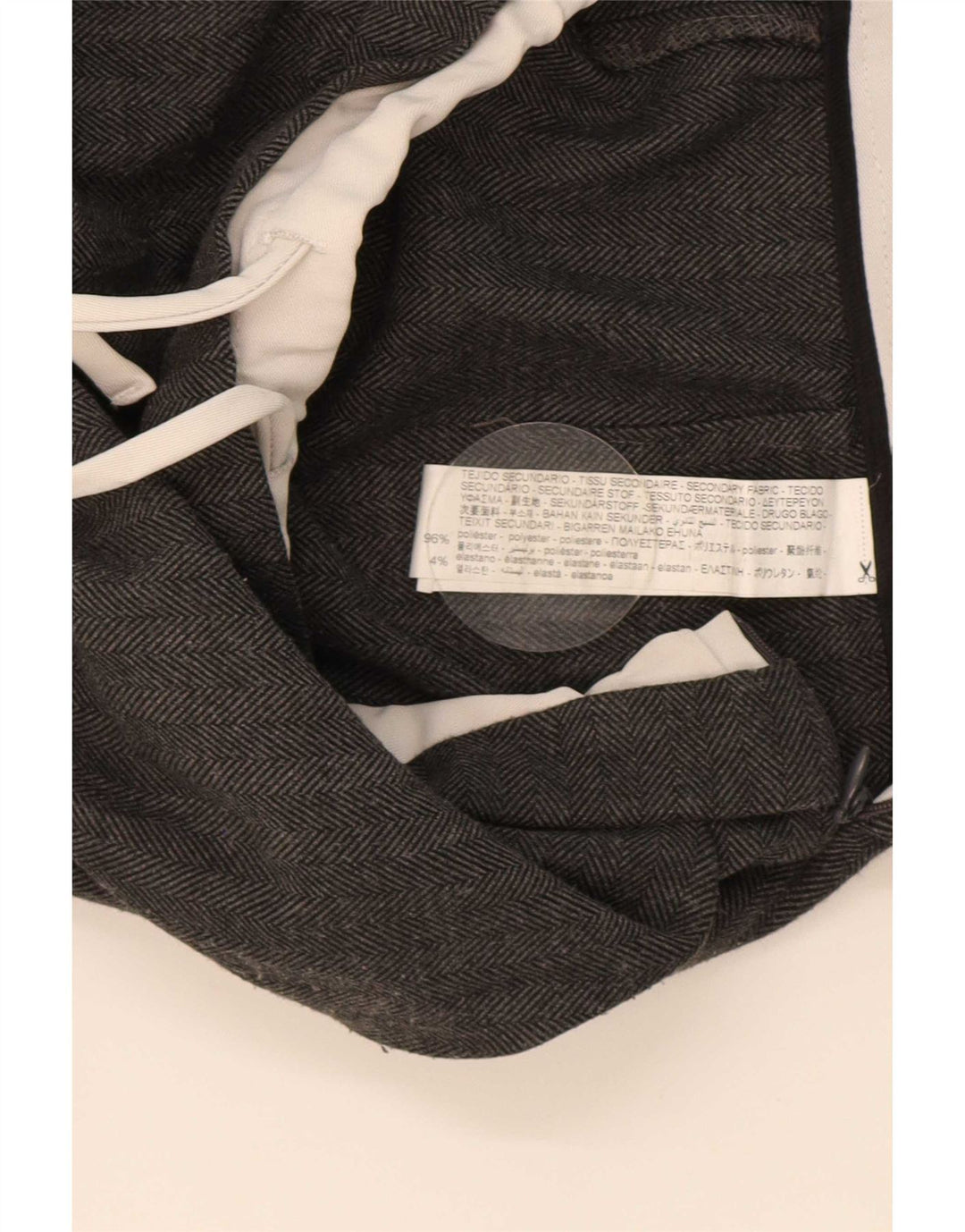 Zara Womens Loose Fit Bukser Medium W30 L30 Grå sildebenspolyester