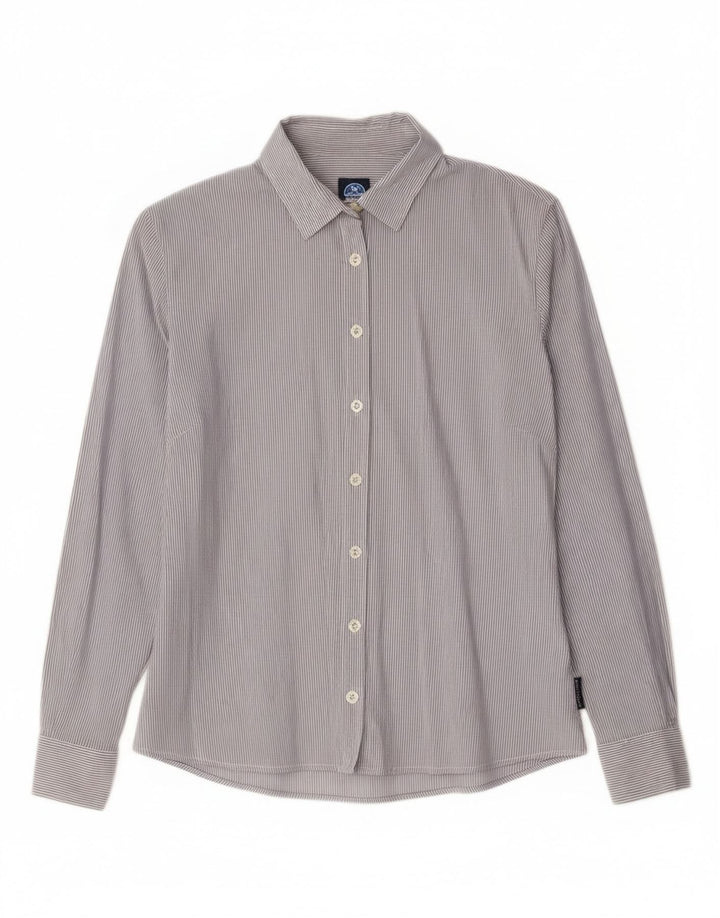 North Sails Dameskjorte UK 10 Small Blue Pinstripe Cotton