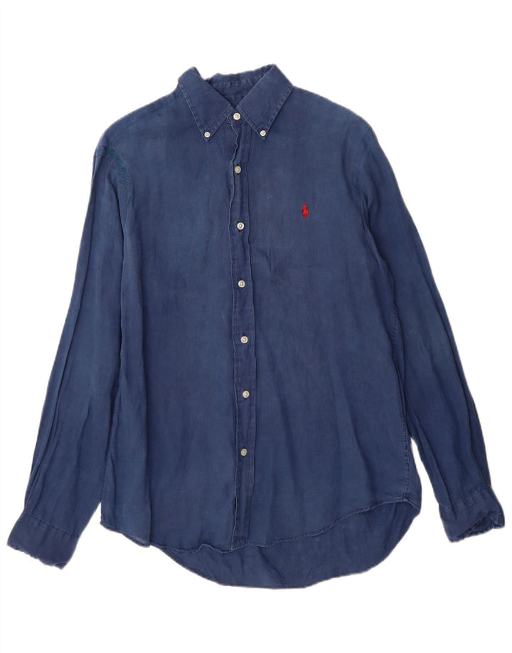 Ralph Lauren herreskjorte lille marineblå linned