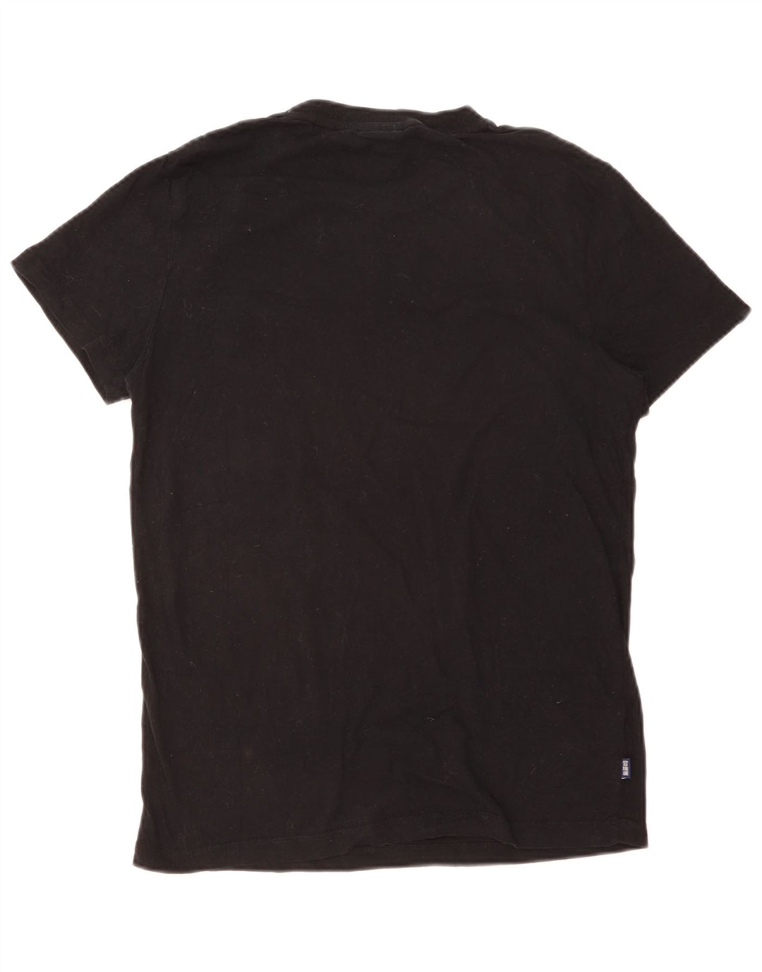 SUPERDRY Herre T-Shirt Top Medium Sort Bomuld