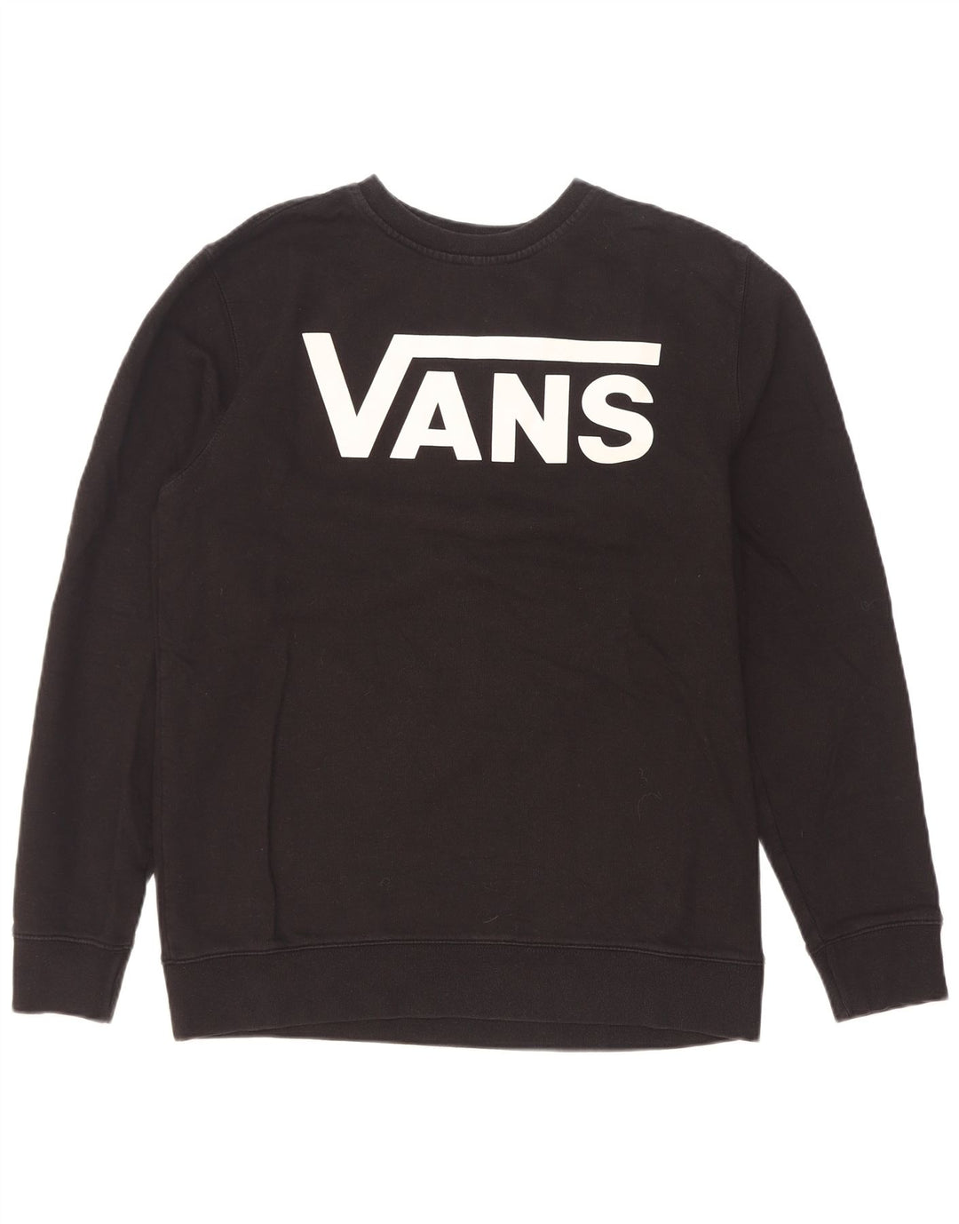 Vans Herre Grafisk Sweatshirt Jumper Medium Sort Bomuld