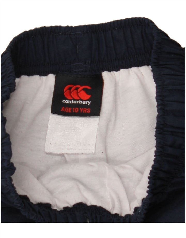 CANTERBURY Grafiske træningsdragtbukser til drenge Joggers 9-10 år Marineblå