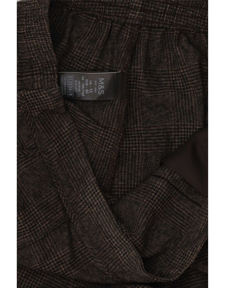 Marks & Spencer Dame Casual Bukser UK 12 Medium W30 L27 Brun