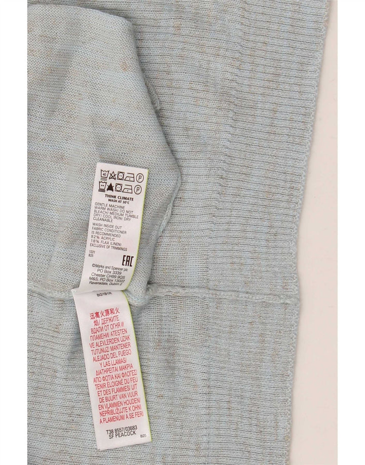 Marks & Spencer Dame oversized cardigan sweater UK 16 Large Blue Flecked