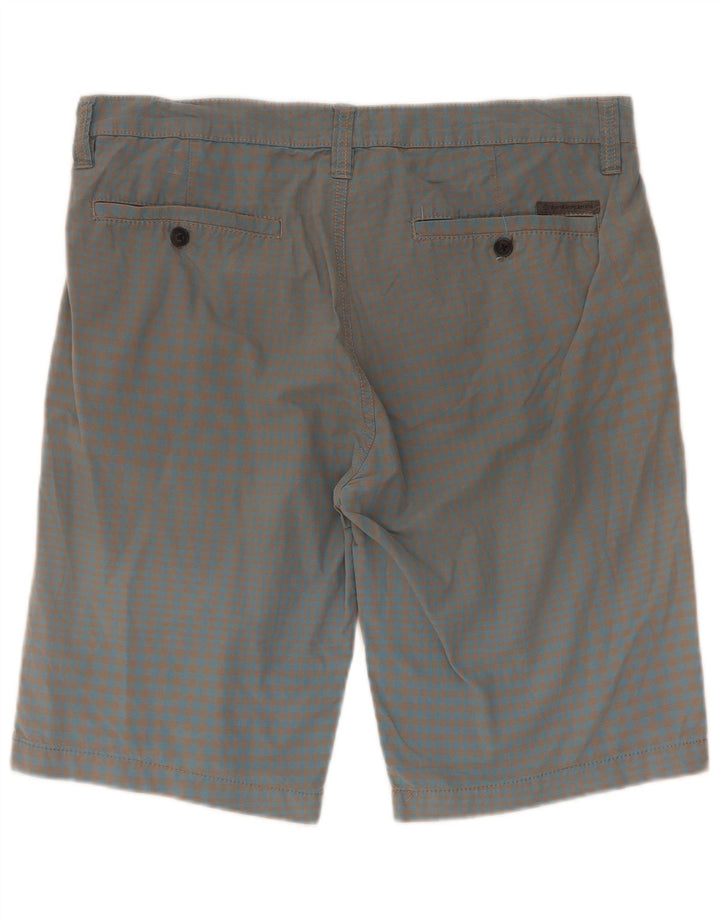Calvin Klein Herre Cargo Shorts W33 Large Blue Gingham