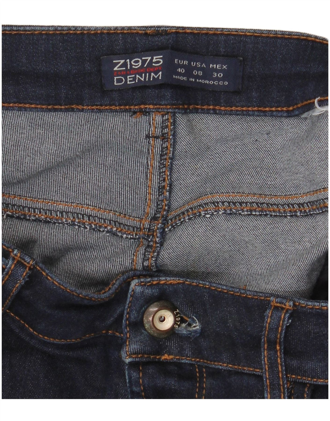 Zara Dame Flared Jeans EU 40 Medium W30 L32 Navy Blue