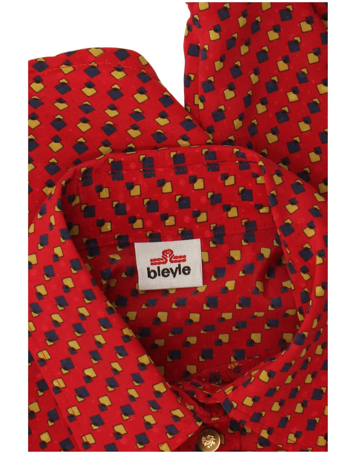 Bleyle Dameskjorte UK 20 2XL Rød Geometrisk