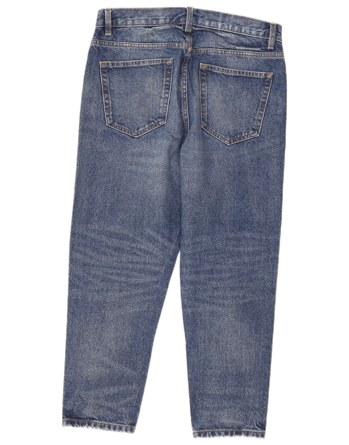 Zara Herre Cropped Jeans EU 40 Medium W31 L25 Blå