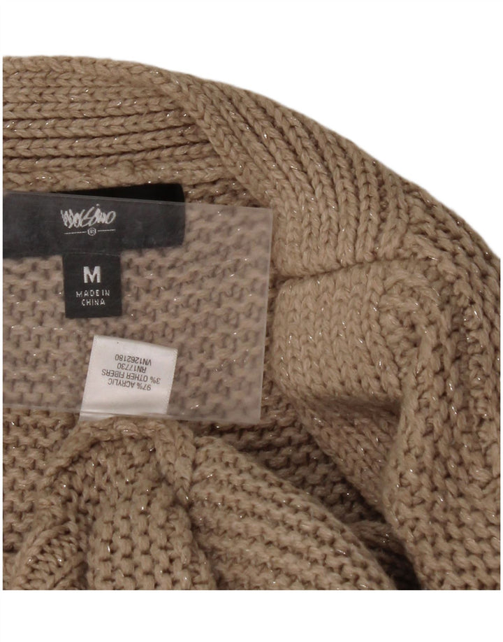 MOSSIMO Dame Oversized Boat Neck Jumper Sweater UK 14 Medium Beige