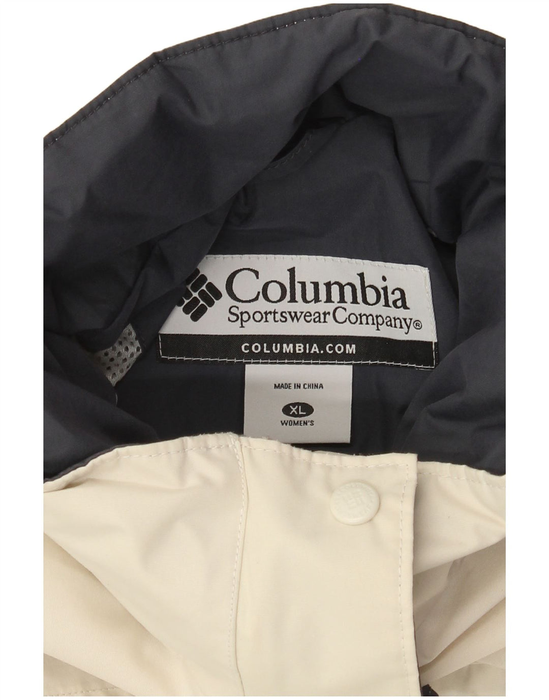 Columbia Womens Omni-Tech Oversized Regnjakke med hætte UK 18 XL Beige