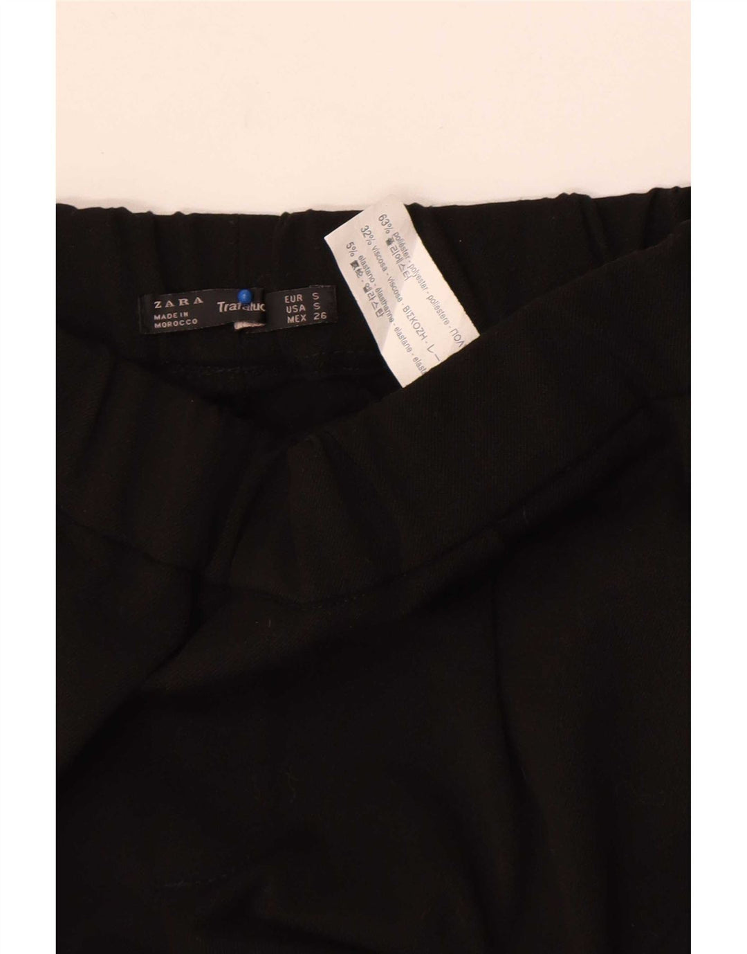 Zara træningsdragtbukser til kvinder Small Black Colourblock Polyester