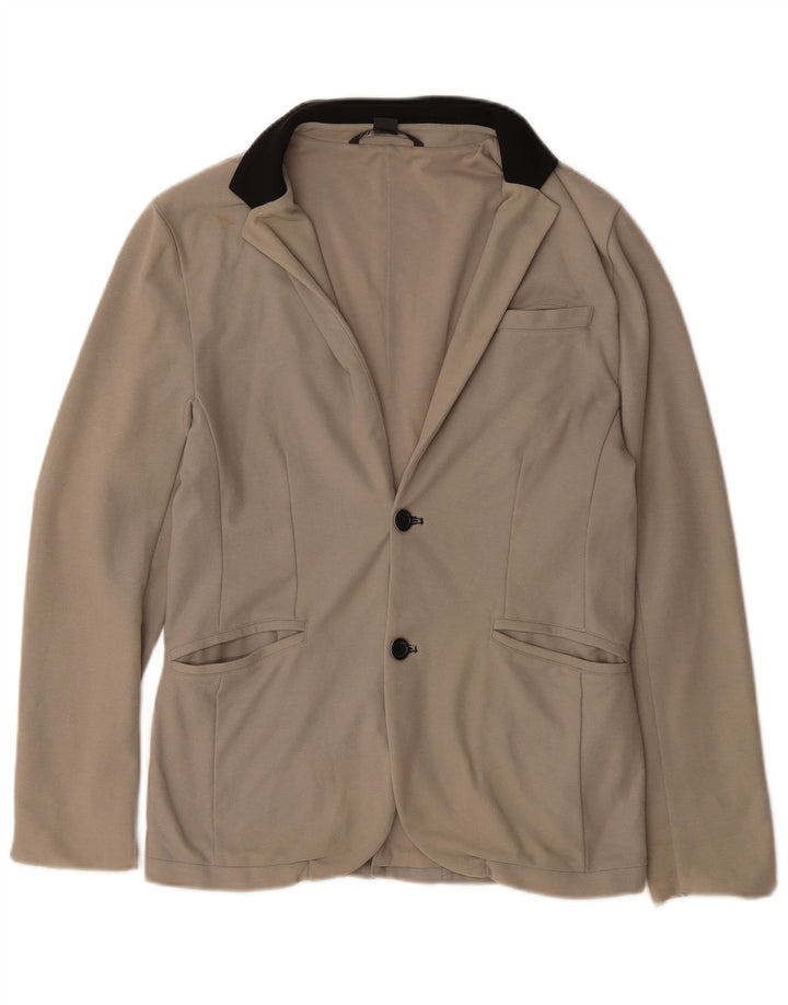 Armani Exchange Herre 2 Button Blazer Jacket UK 38 Medium Beige Bomuld