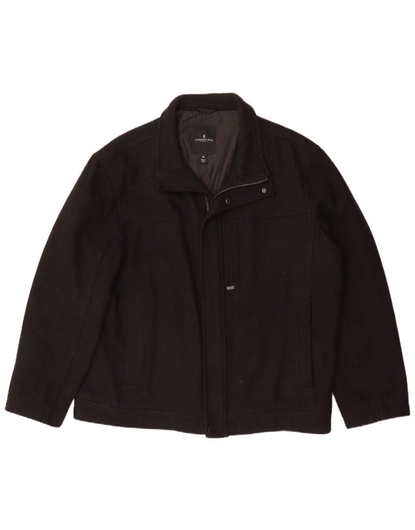 London Fog Herre Bomber Jacket UK 42 XL Sort Uld