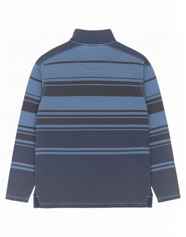 Marks & Spencer Herre North Coast Sweatshirt Jumper Stor Marineblå Stribet