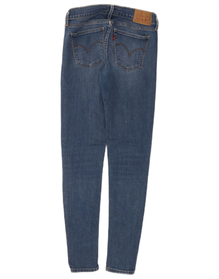 LEVI'S Dame 710 Super Skinny Jeans W25 L28 Blå Bomuld