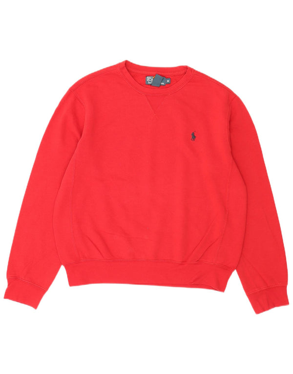 Polo Ralph Lauren Herre Sweatshirt Jumper Medium Rød Bomuld