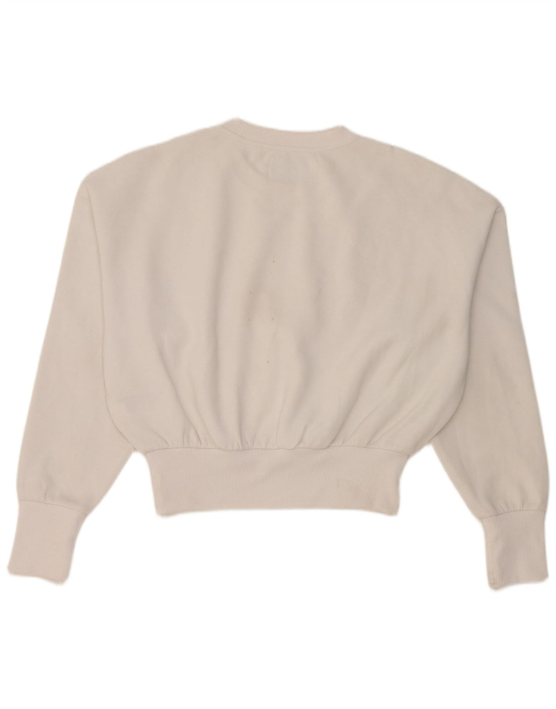Calvin Klein Jeans Dame Oversized Sweatshirt Jumper UK 14 Medium White