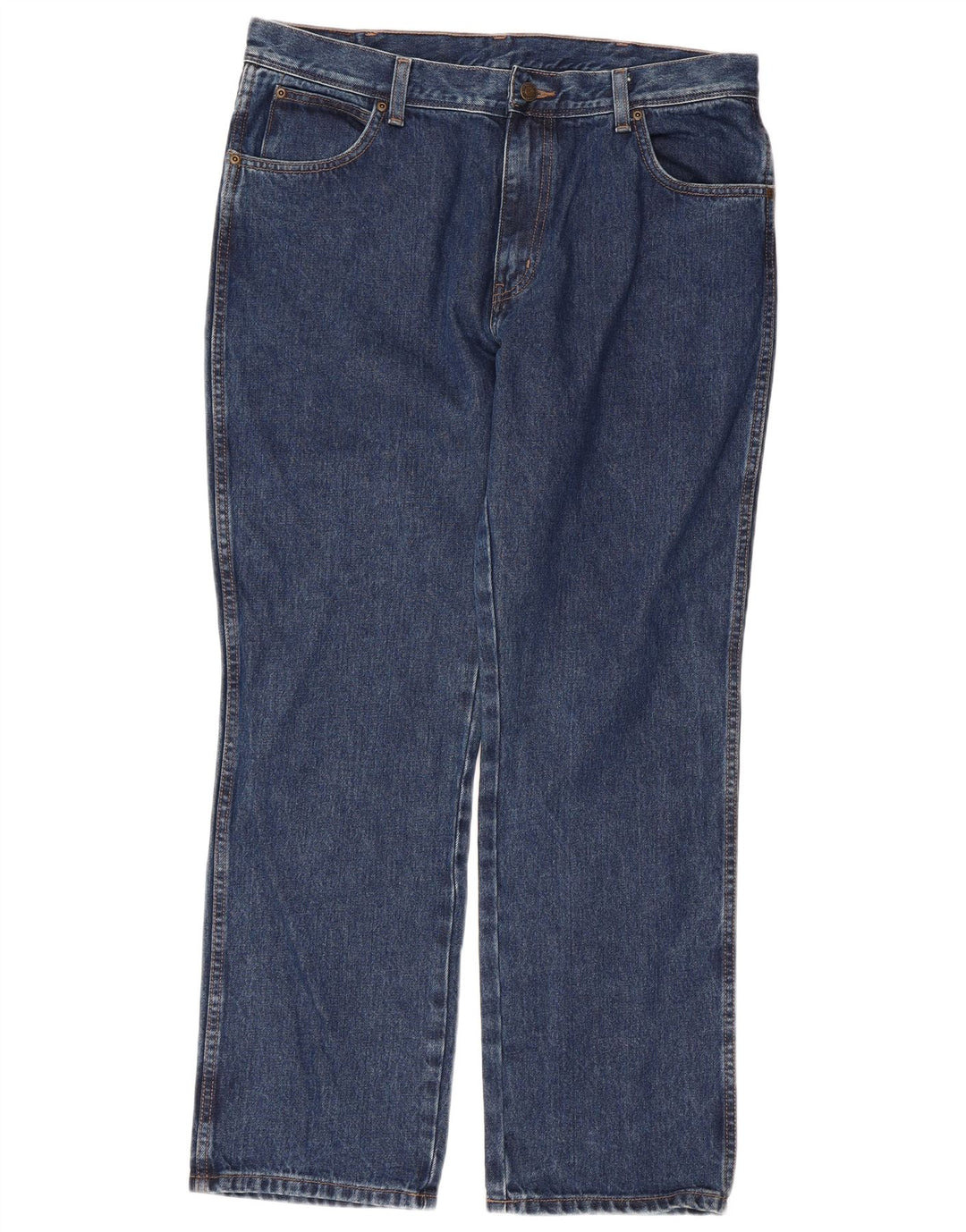 WRANGLER Herre Regular Fit Straight Jeans W36 L30 Blå Bomuld