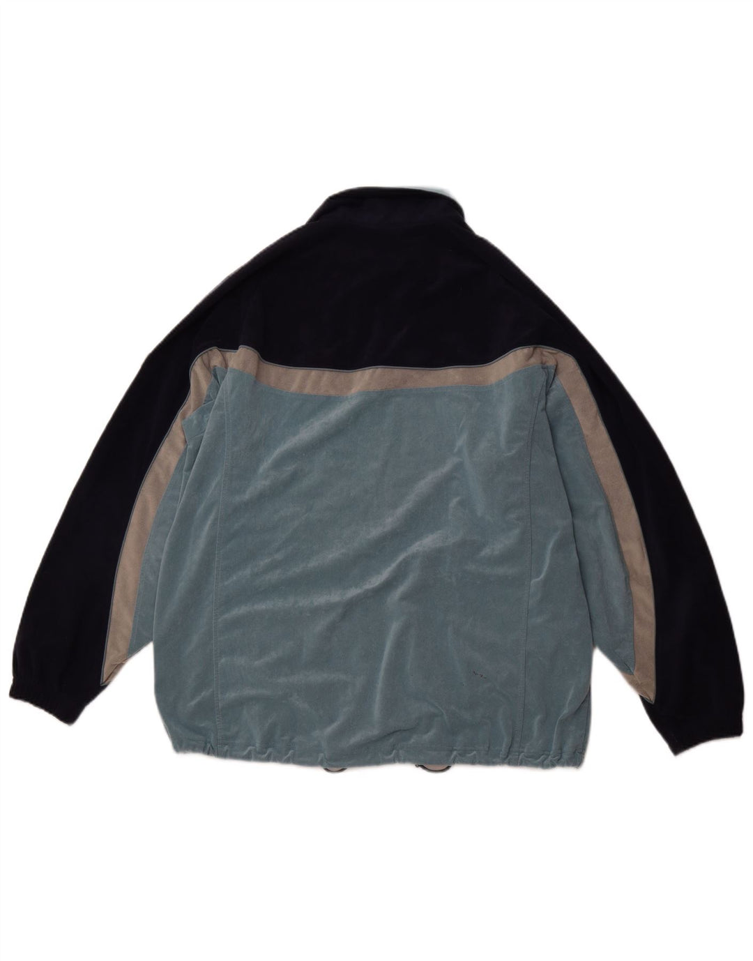 ASICS Træningsdragt til mænd, topjakke, stor blå farveblok polyestersport