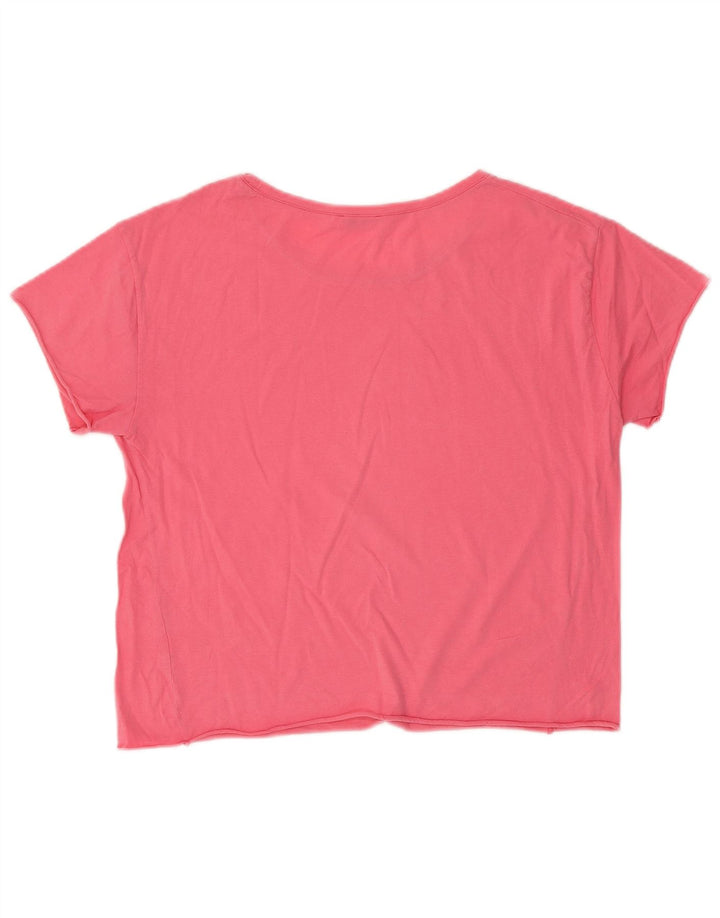 Zara Dame Trafaluc T-Shirt Top UK 14 Medium Pink