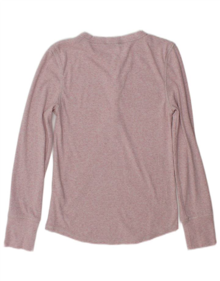 Marks & Spencer Dametop Langærmet UK 8 Small Pink Polyester