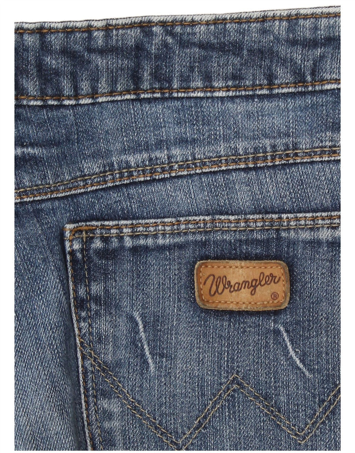 Wrangler Dame Denim Hot Pants W32 Stor Blå Bomuld