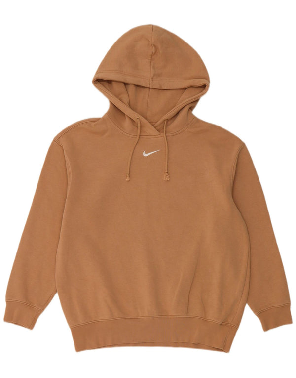 Nike Herre Relaxed Fit Hoodie Jumper XS Beige Bomuld