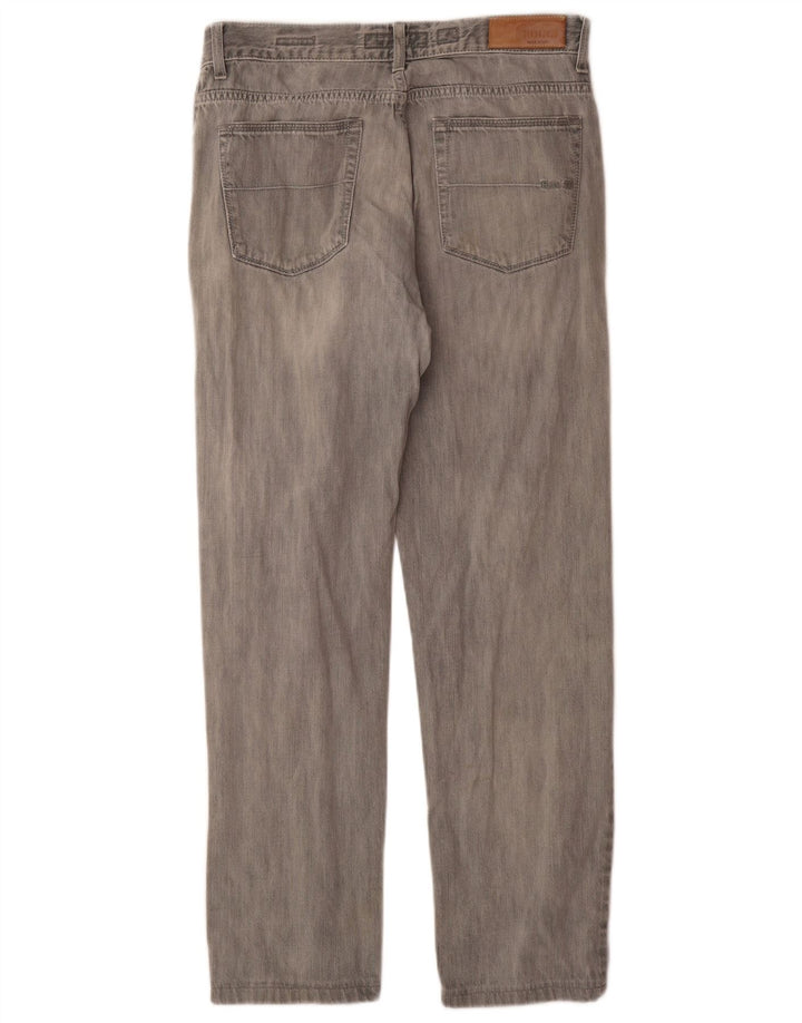 Boggi Herre Milano Straight Jeans W34 L30 Grå Bomuld