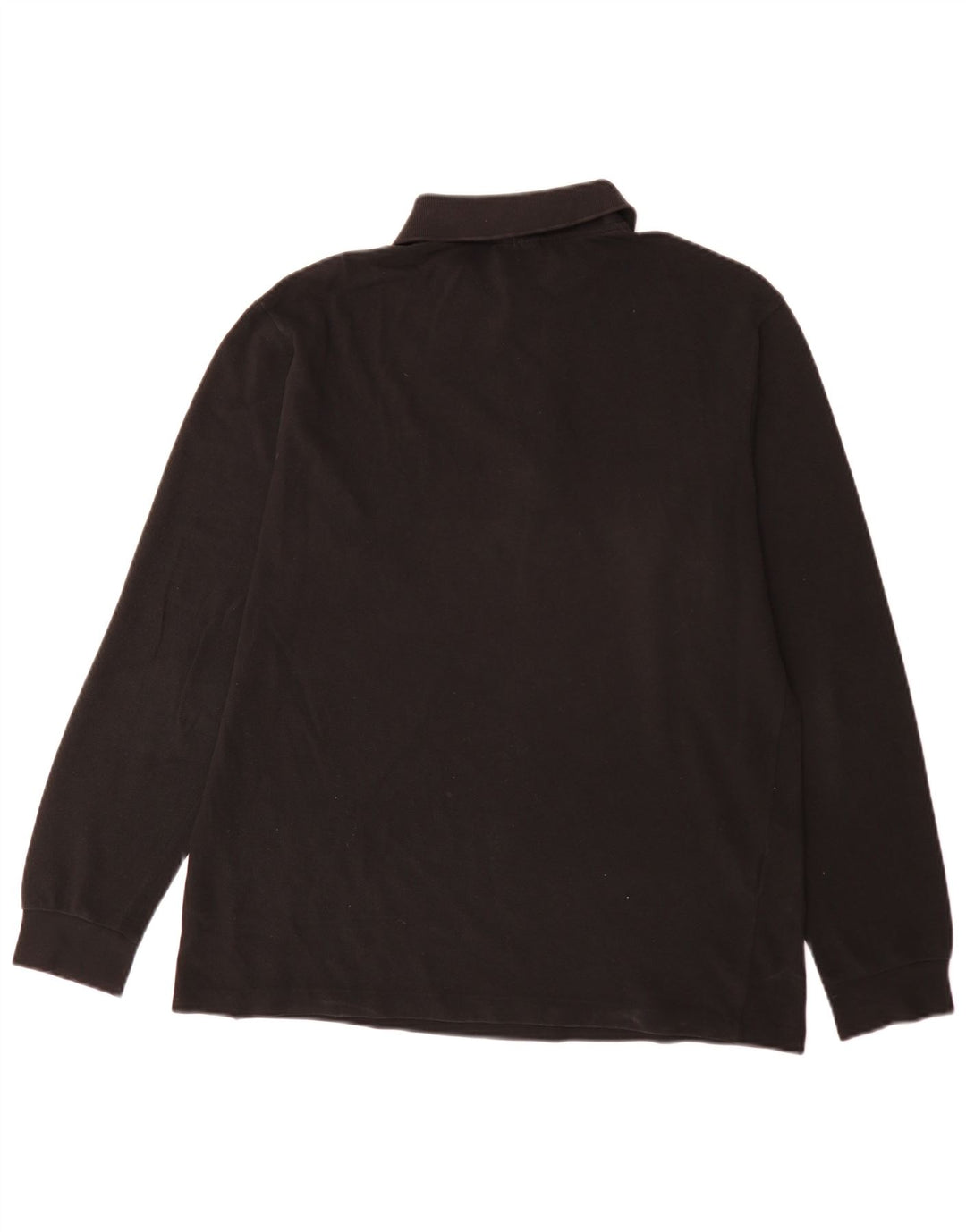 Lacoste Herre langærmet Regular Fit Polo Shirt Størrelse 4 Medium Sort Bomuld