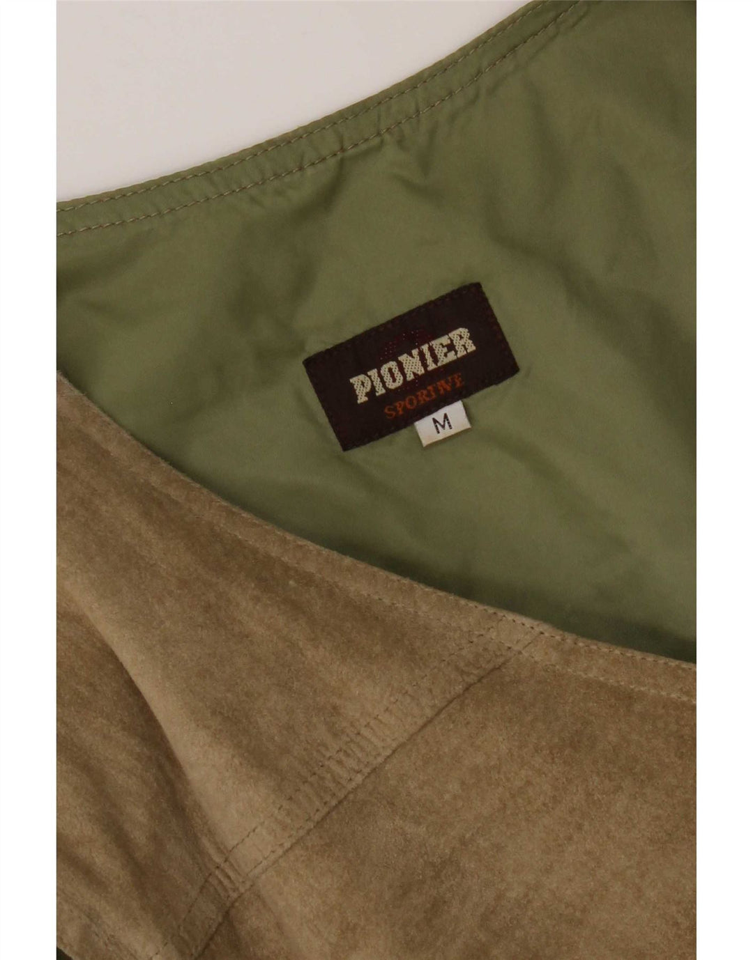 Pionier Herre ruskindsvest Medium Khaki