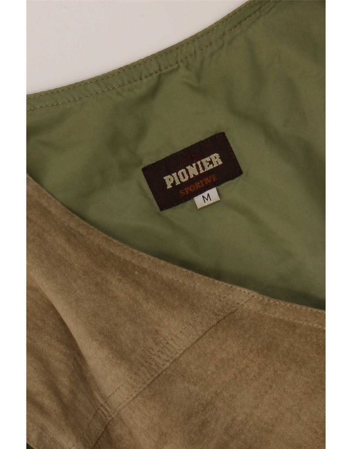 Pionier Herre ruskindsvest Medium Khaki