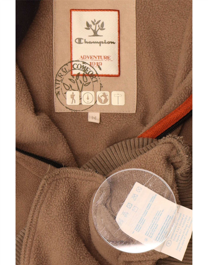 Champion Herre Fleecejakke UK 38 Medium Brun Polyester