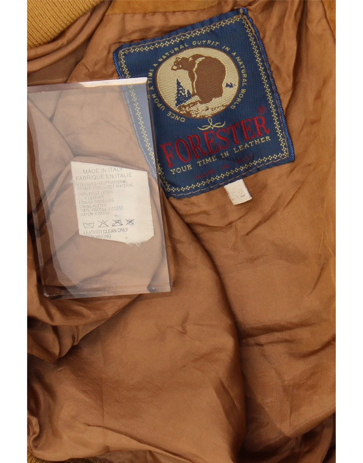 FORESTER Bomberjakke i ruskind til mænd IT 52 XL Brunt læder