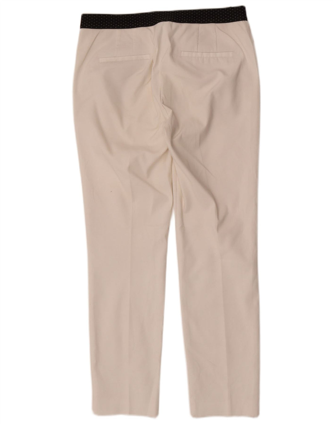 Zara Dame Slim Chino Bukser Medium W28 L27 Hvid Colourblock