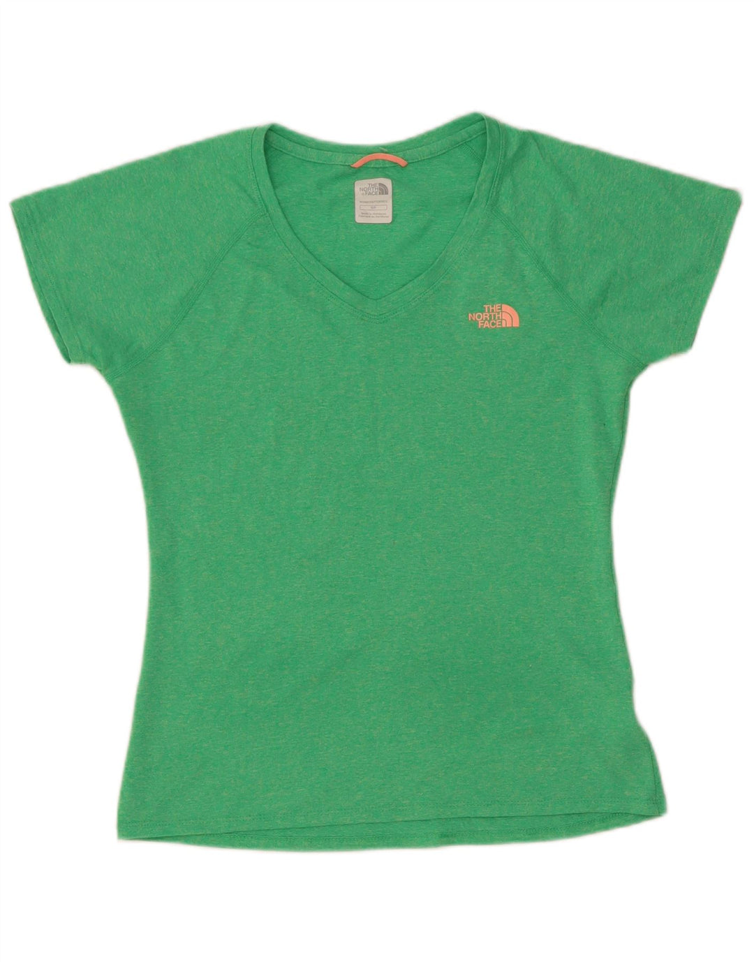 The North Face Dame T-Shirt Top UK 10 Lille Grøn Polyester