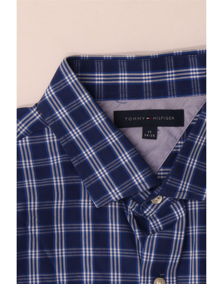 Tommy Hilfiger Herreskjorte str. 17 XL Navy Blue Check