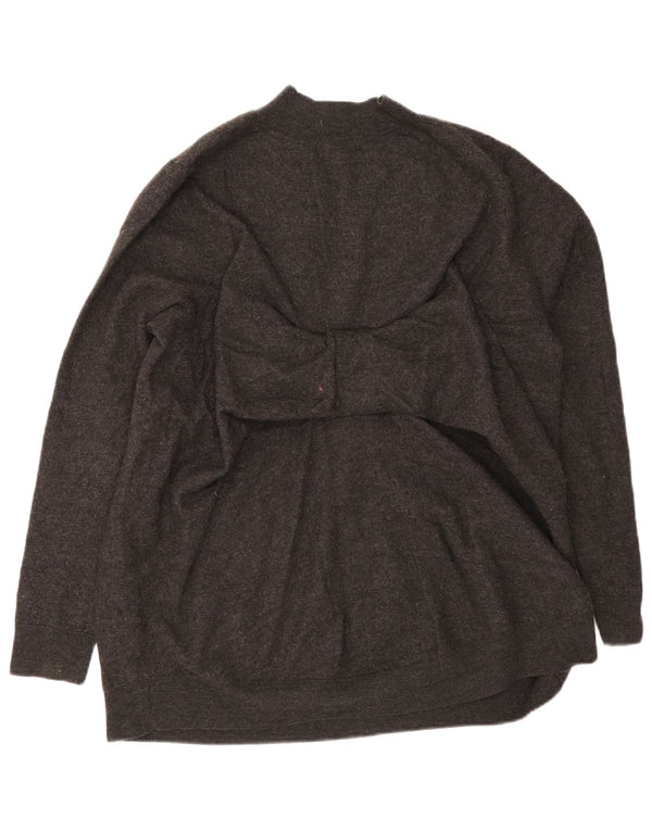 Cos Womens Loose Fit Turtle Neck Jumper Sweater UK 16 Large Grey Wool