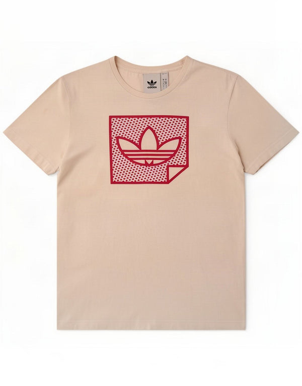 Adidas Graphic T-Shirt Top UK 10 Small White Cotton