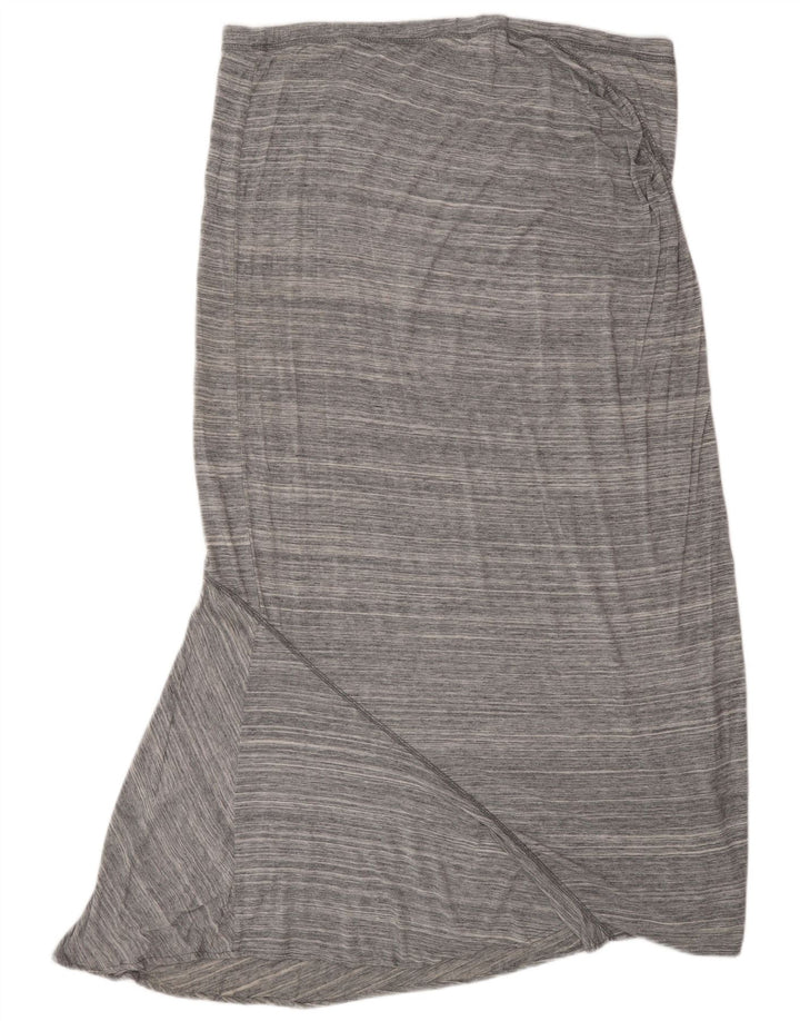 MOSSIMO Dame Maxi Nederdel XL W38 Grå Nålestribet Rayon