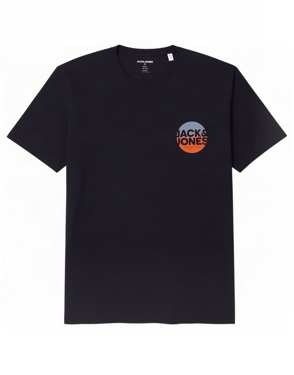 Jack & Jones Mens T-Shirt Top XL Navy Blue Cotton