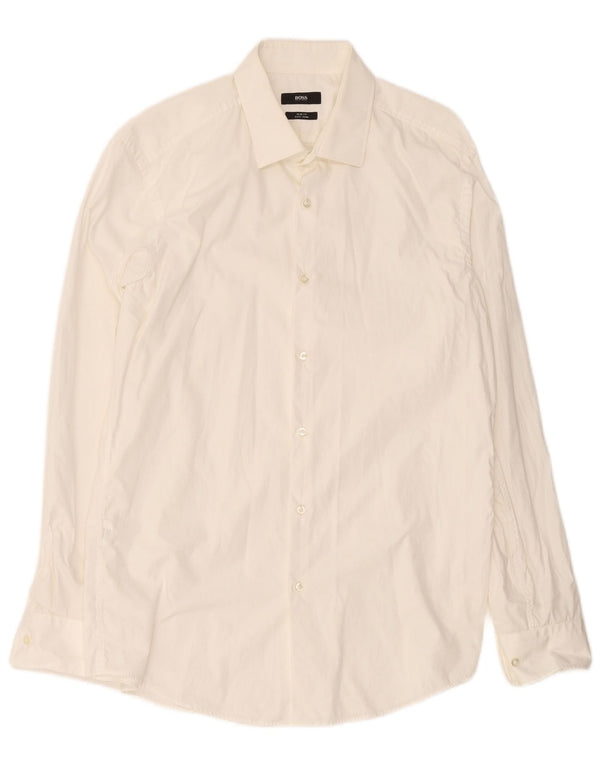 Hugo Boss Herre Slim Fit Skjorte Str. 42 16 1/2 Large White